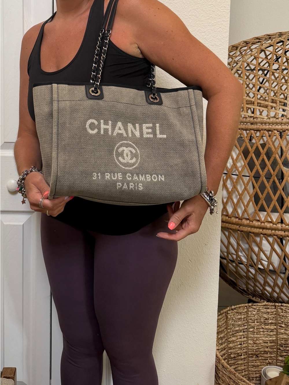 CHANEL Deauville Tote - Picture 14 of 16